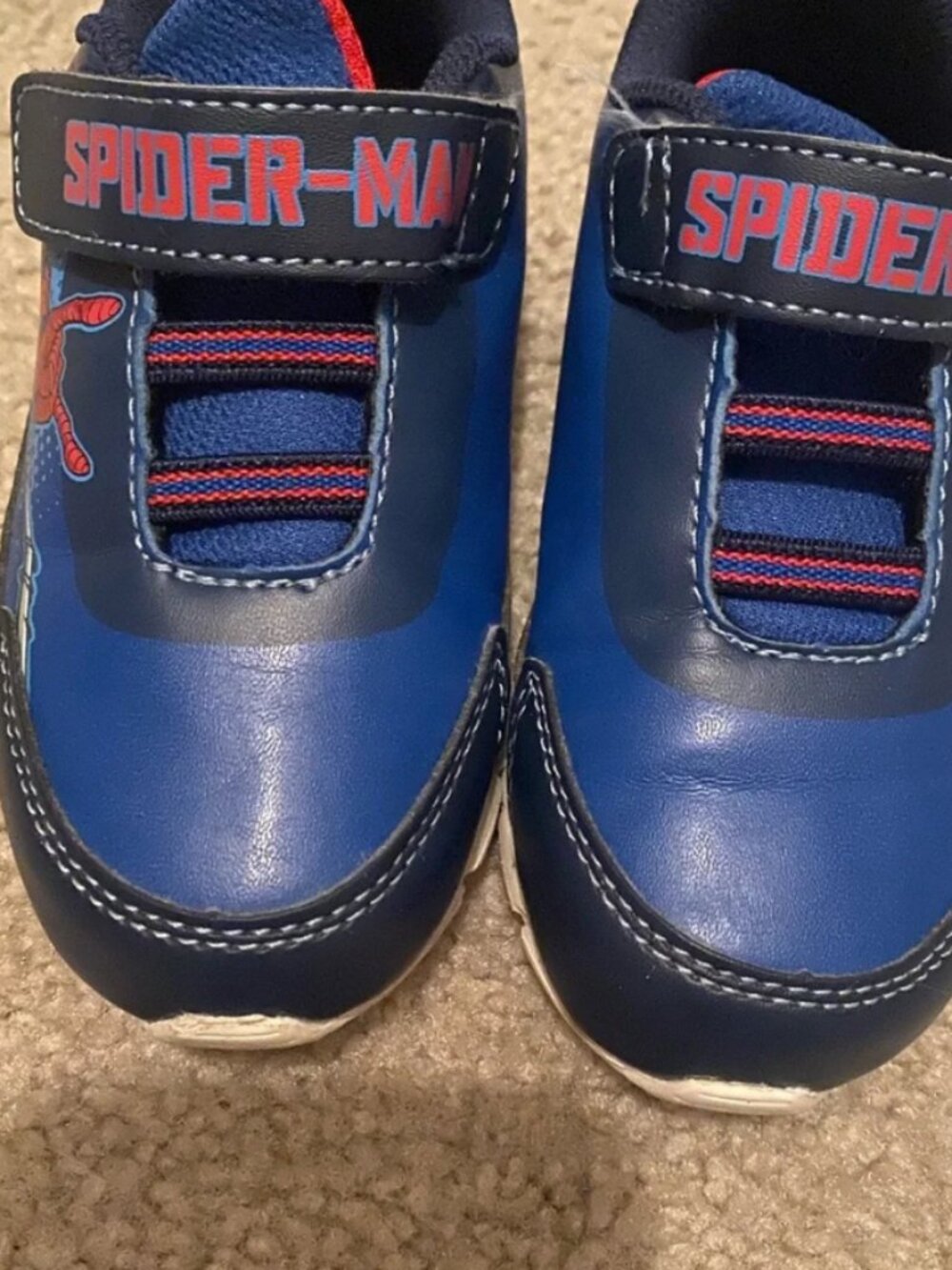 Marvel Spiderman Blue and Red Kids Sneakers